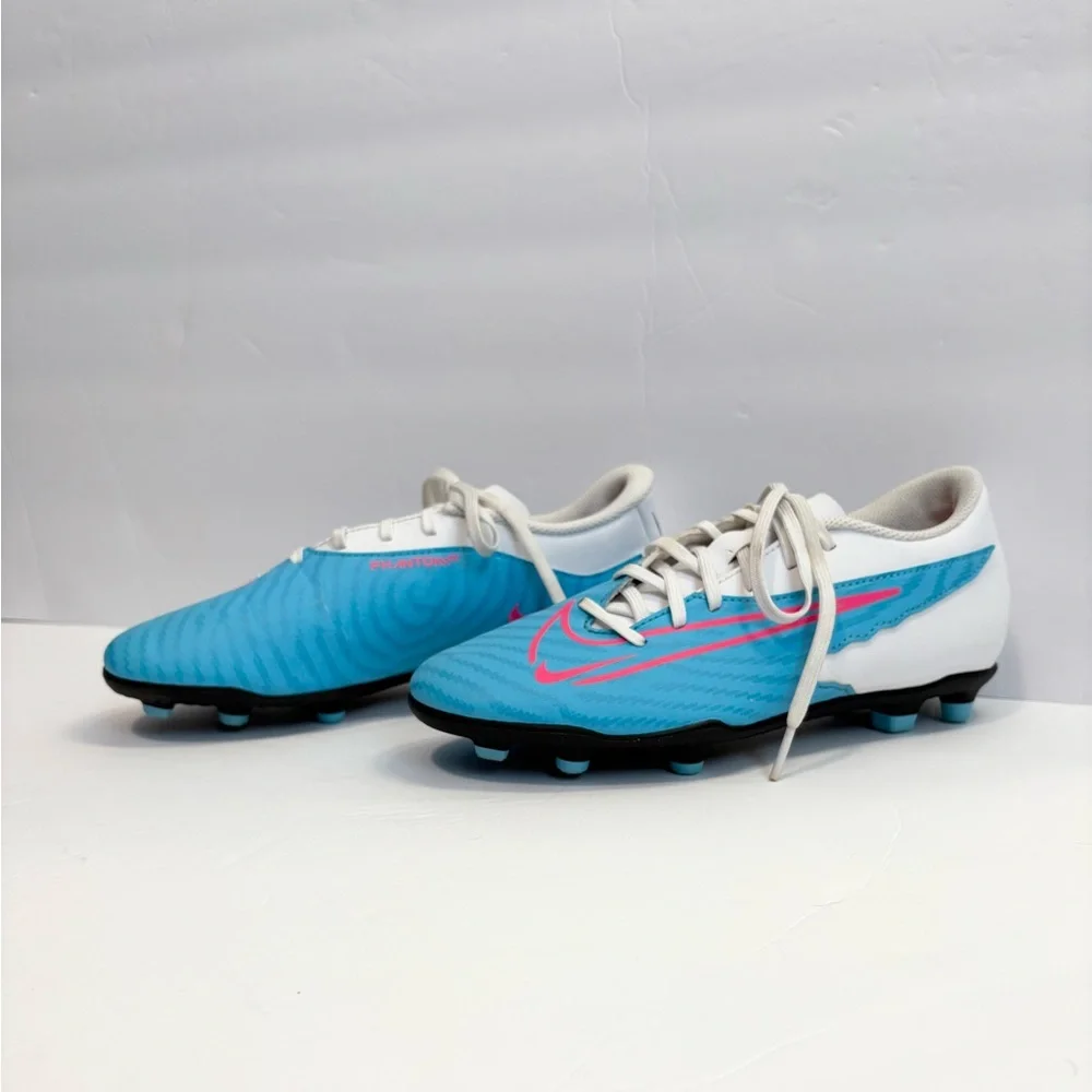 Nike Phantom GX Club Soccer Cleats‎ Blue/Pink Men’s Size 5.5 Women’s 7, 7.5